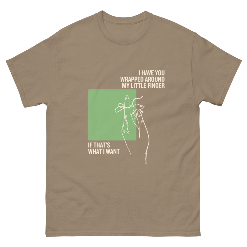 If That's What I Want Line Drawing T-Shirt Brown Savana