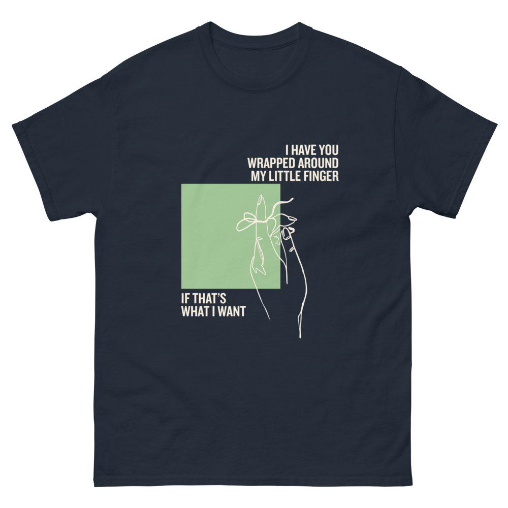 If That's What I Want Line Drawing T-Shirt Navy