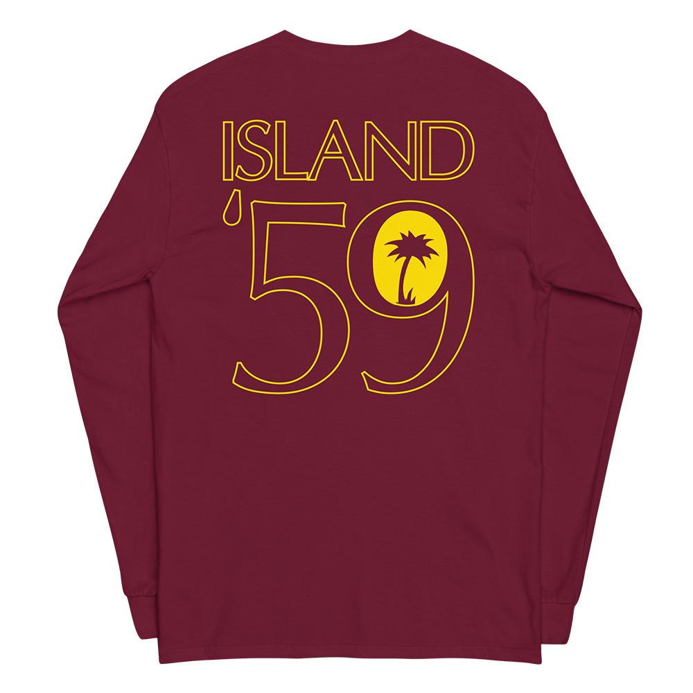 Maroon '59 Jersey Long Sleeve Back