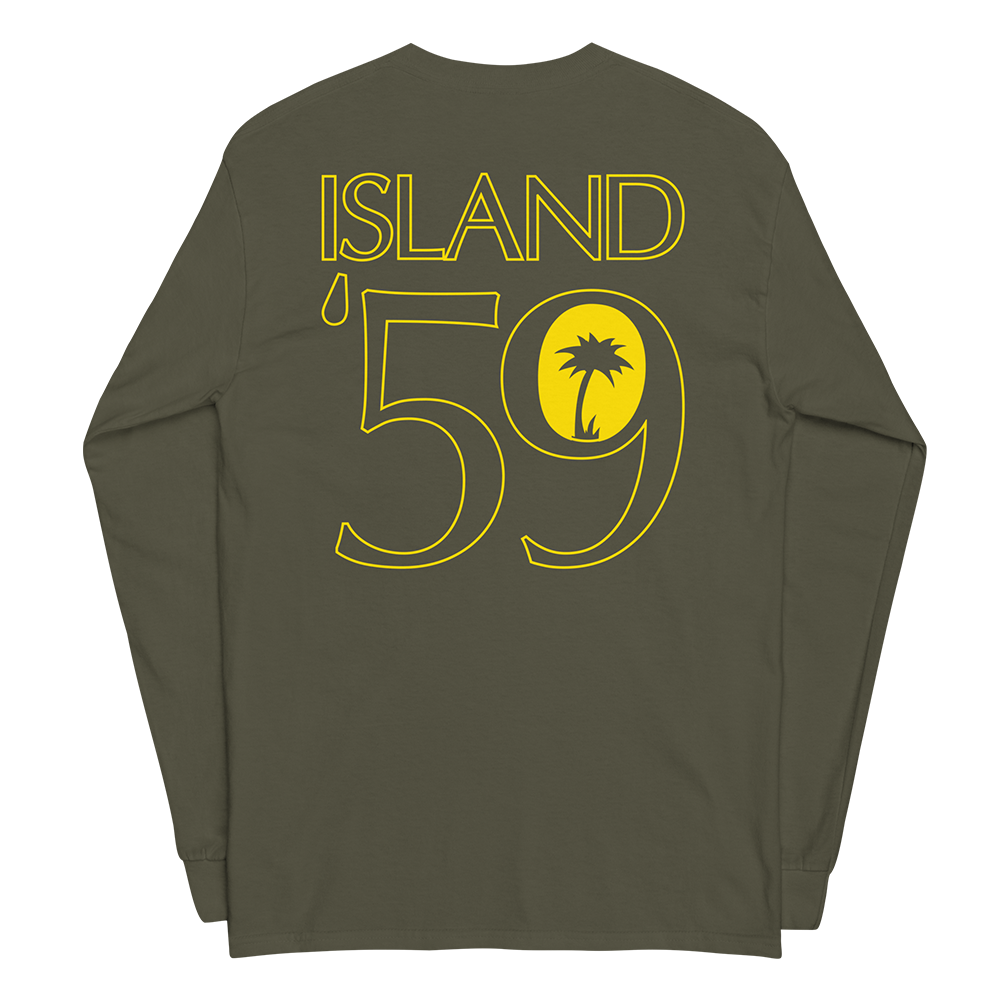 Military Green '59 Jersey Long Sleeve Back