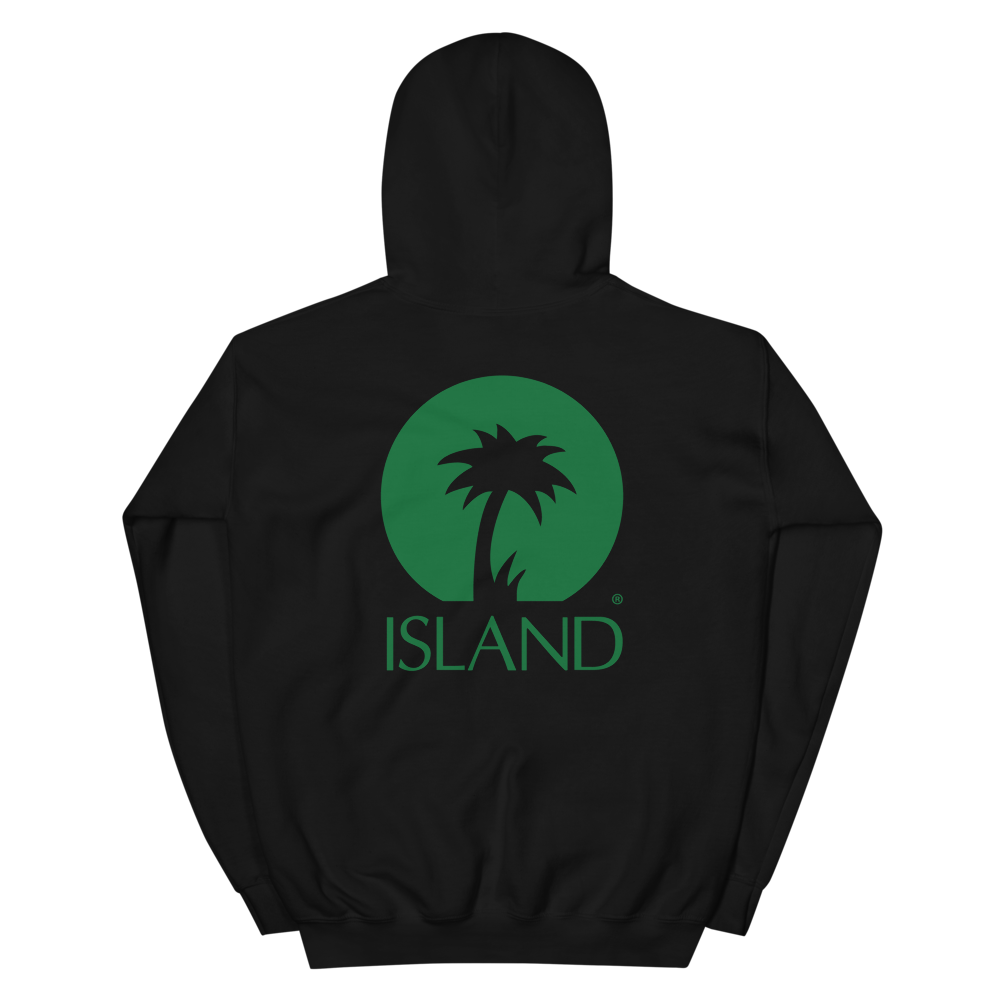 Black Island Logo Hoodie Back