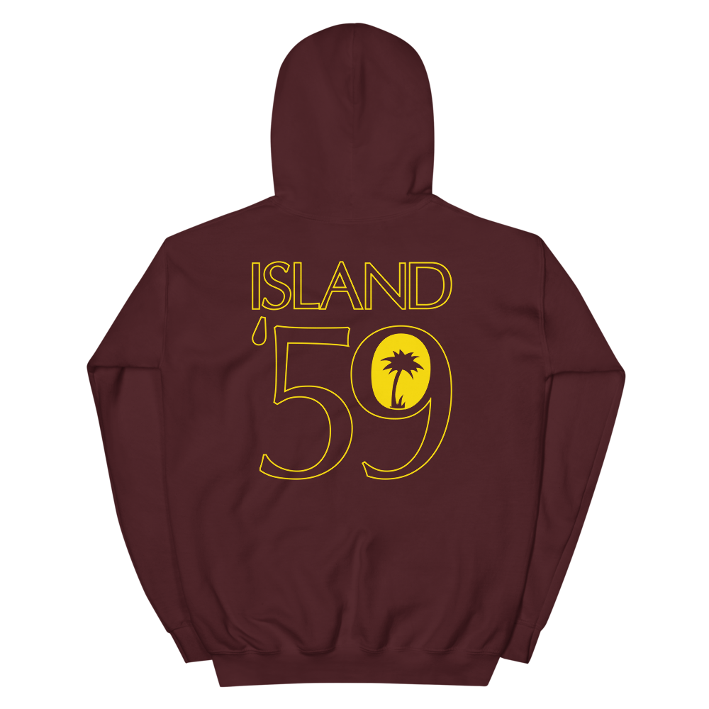 Maroon '59 Jersey Hoodie Back